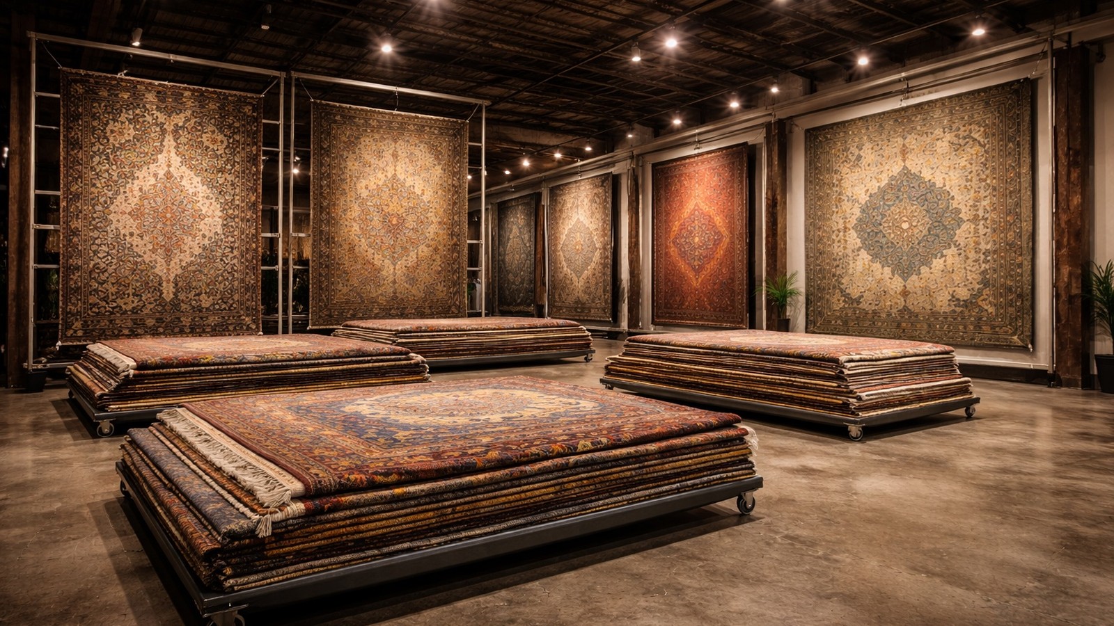 Handknotted carpets processing and export